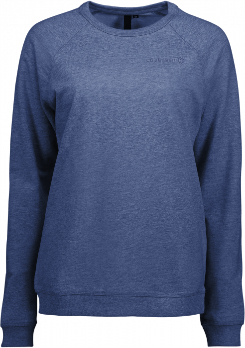 ID - Cgj Sweatshirt (Woman) Embroered Logo - Blue Melange